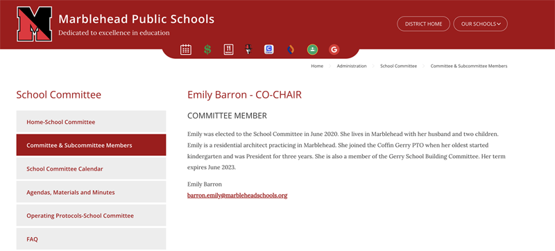 Marblehead School Committee Profile